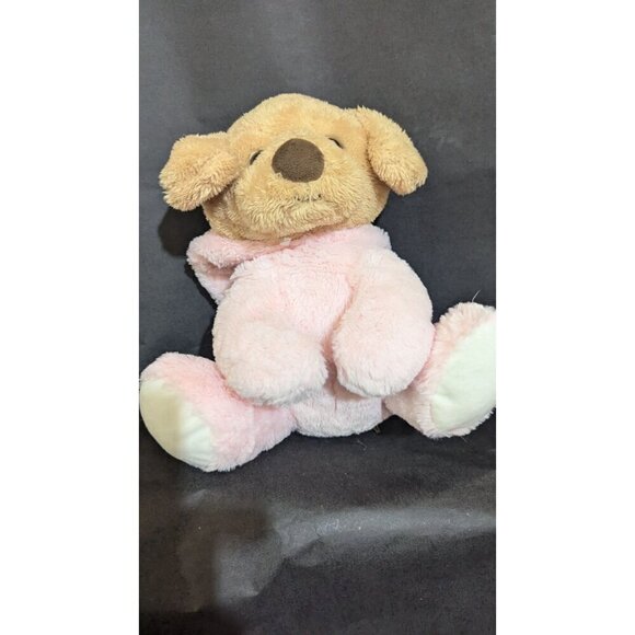 Bee Happy Plush Dog In Pink Bunny Suit stuffed animal toy  10" - Picture 2 of 9